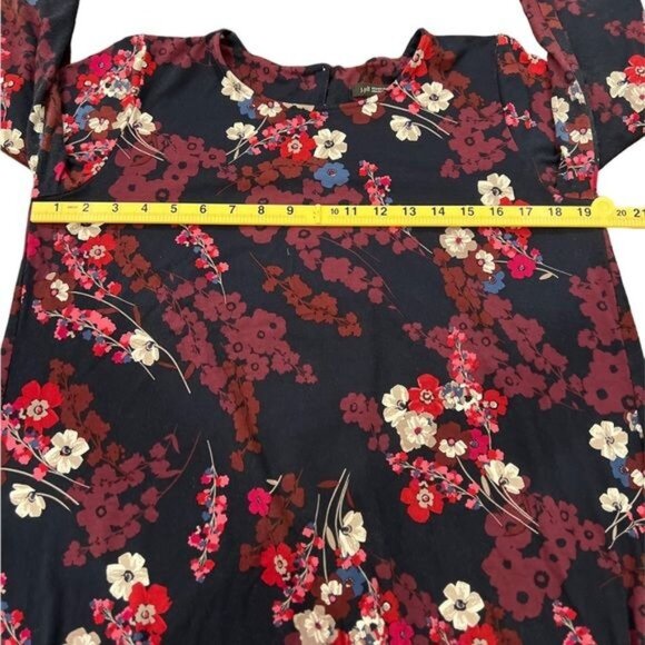 J. Jill Wearever Collection Floral Swing Dress 3/4 Sleeve size Medium - Picture 7 of 13